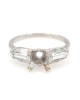 Diamond Engagement Ring Mounting in Platinum